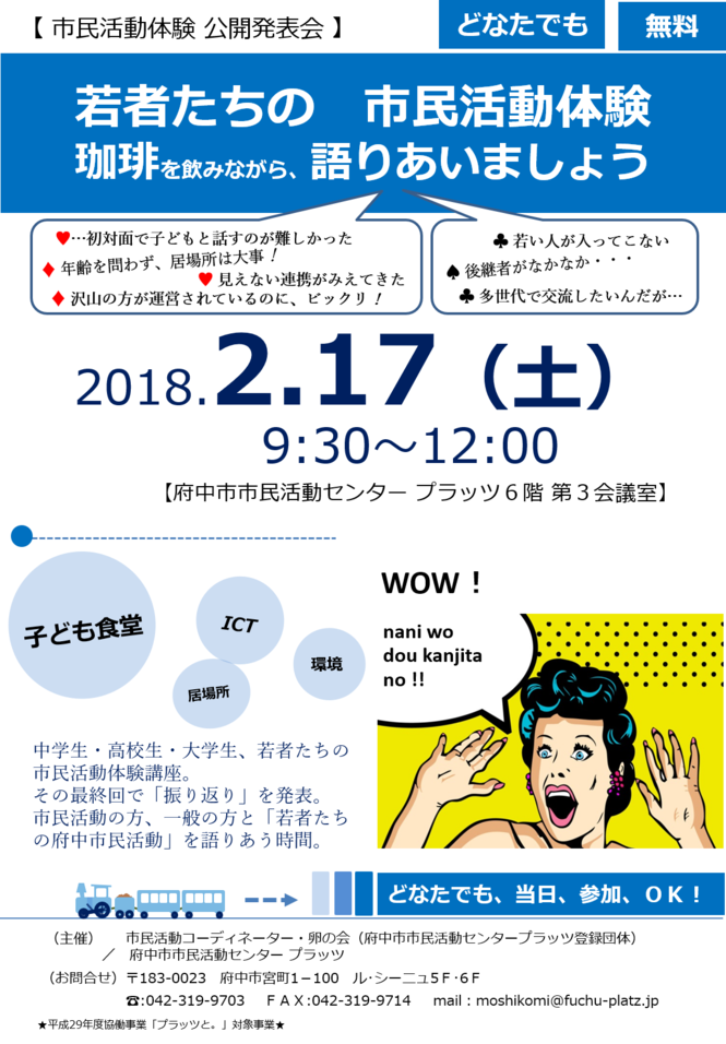 若者たちの市民活動体験