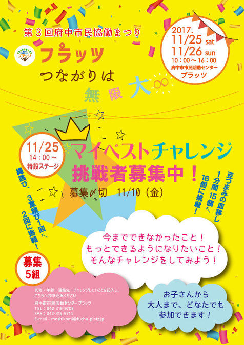 マイベストチャレンジ参加者募集