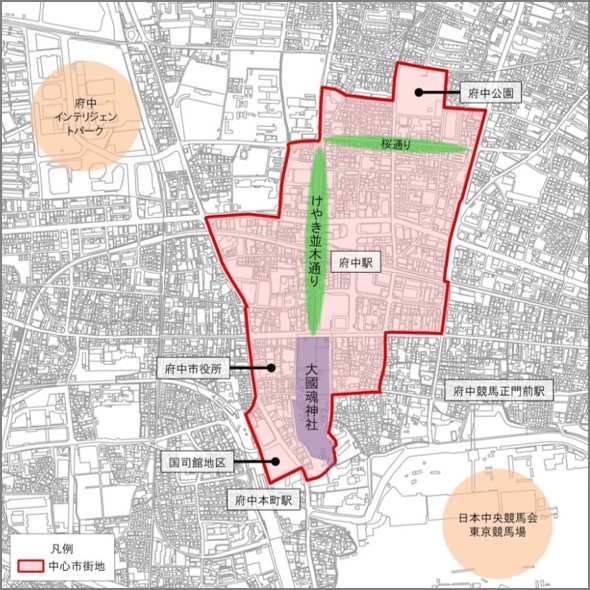 中心市街地地図
