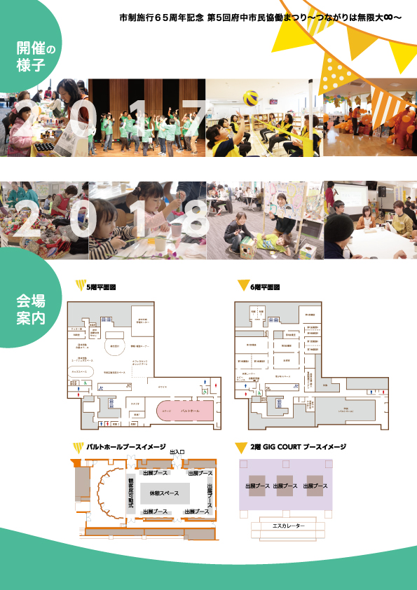 第5回府中市民協働まつり参加団体大募集（裏）