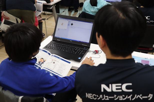 20200119_NECわくわくプログラミング教室のようす