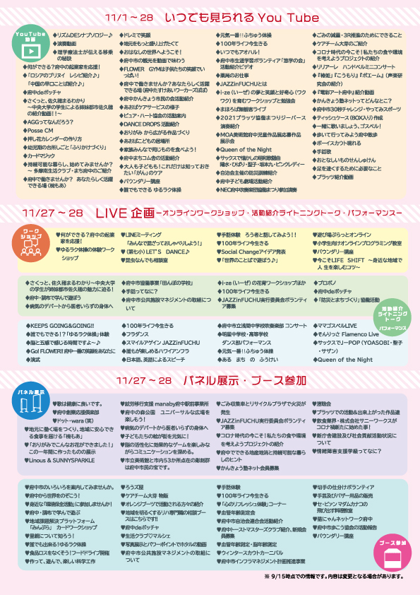 第7回府中市民協働まつりチラシ4ページ目画像