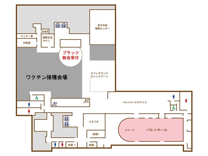 ワクチン接種会場図