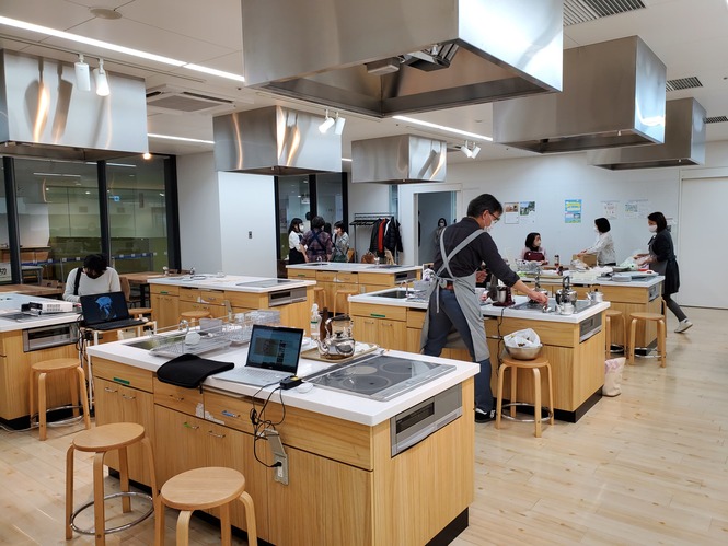 実践編でのカフェの様子