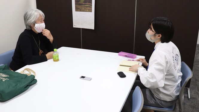 ひな草の会さん取材の様子