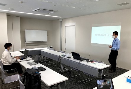 田口さんの研修風景