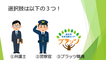プロボノクイズ　問題の選択肢