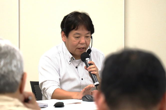 竹内先生(法人選択)の講義の様子