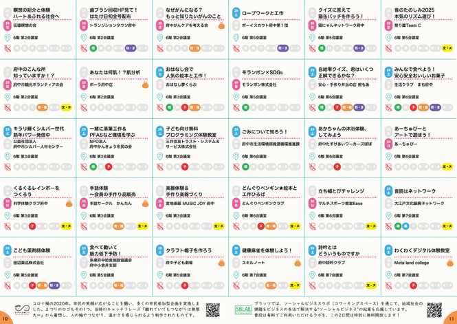 第11回府中市民協働まつりパンフレットP10-11