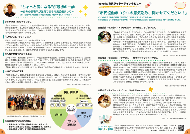 第11回府中市民協働まつりパンフレットP2-3